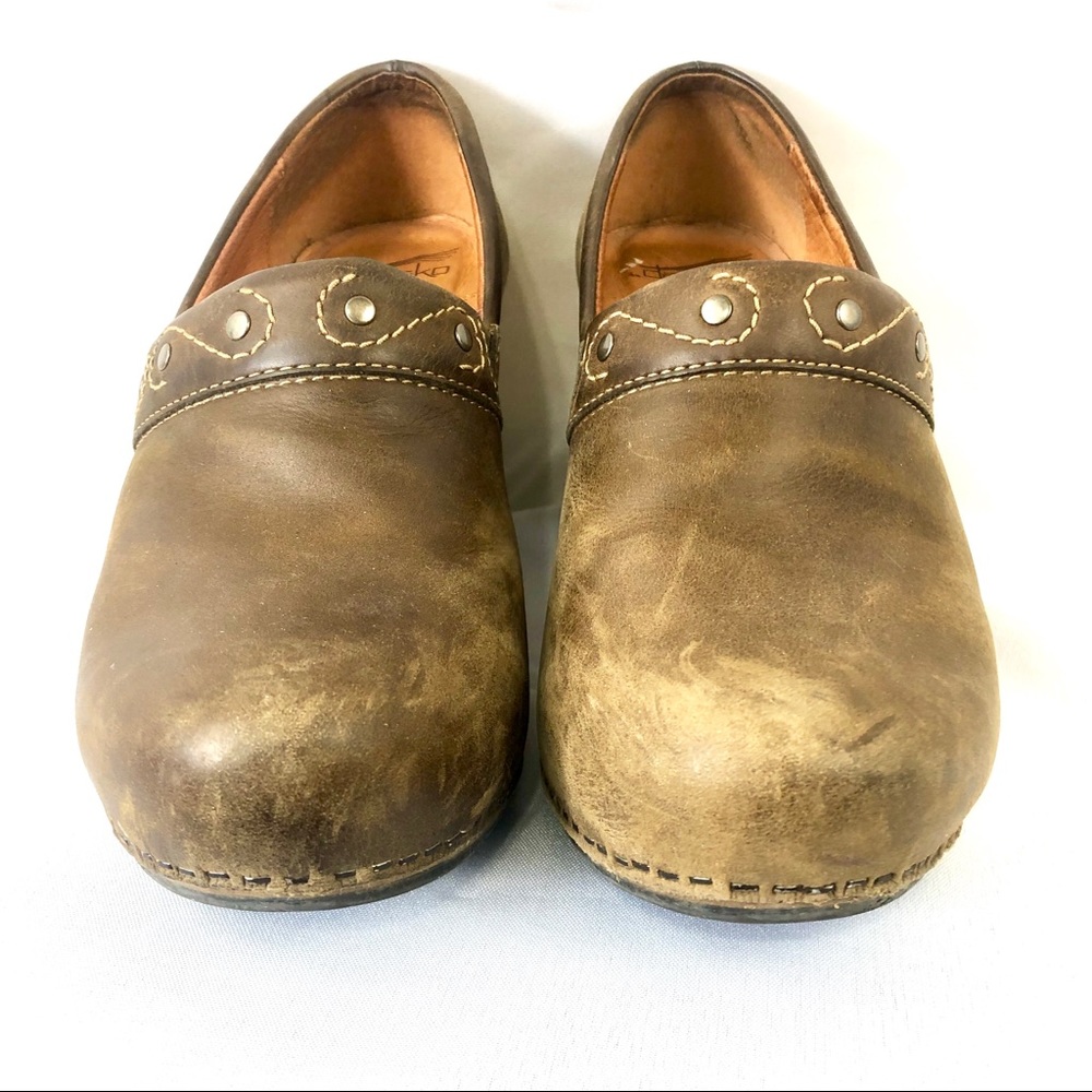 Dansko Riki Crazy Horse Brown Leather Size 39 - Picture 4 of 7